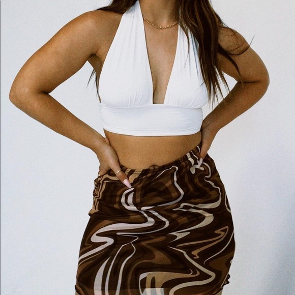 Princess Polly tahnee mini skirt brown - Picture 2 of 5